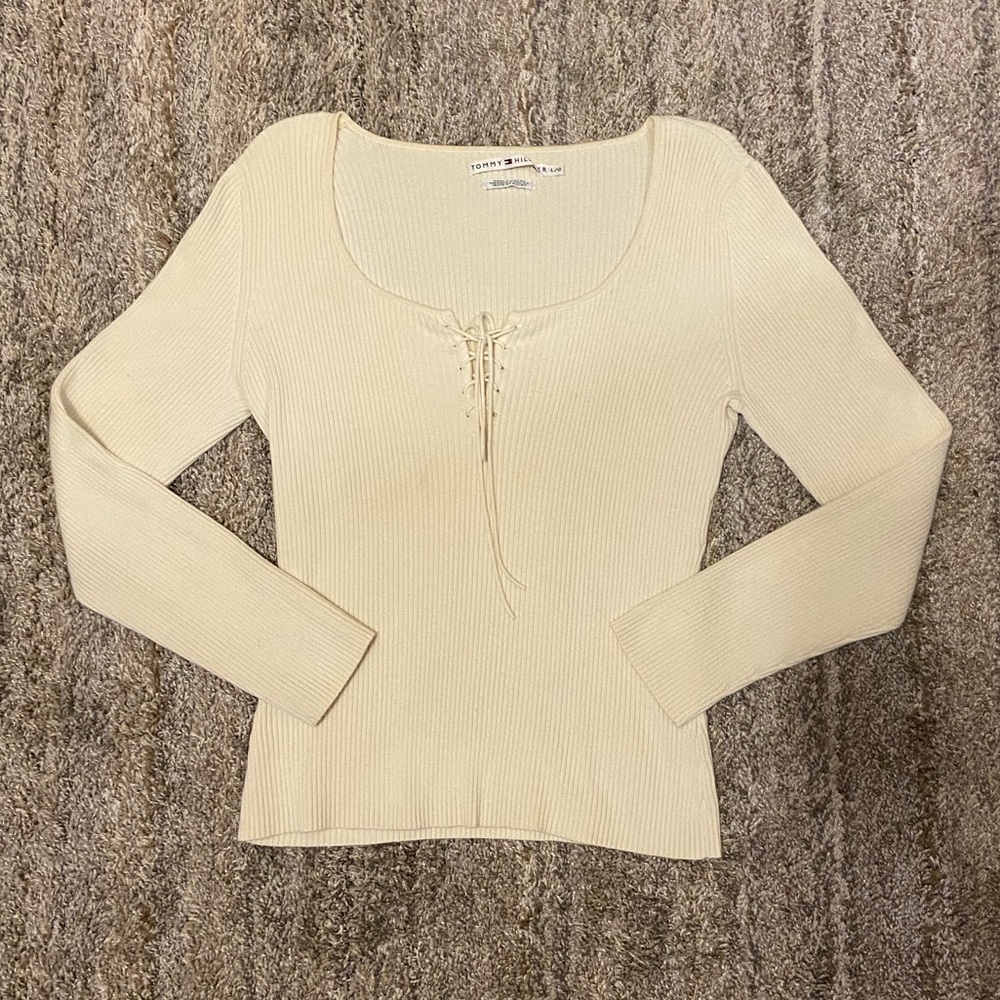 Crème Tommy Hilfiger Sweater